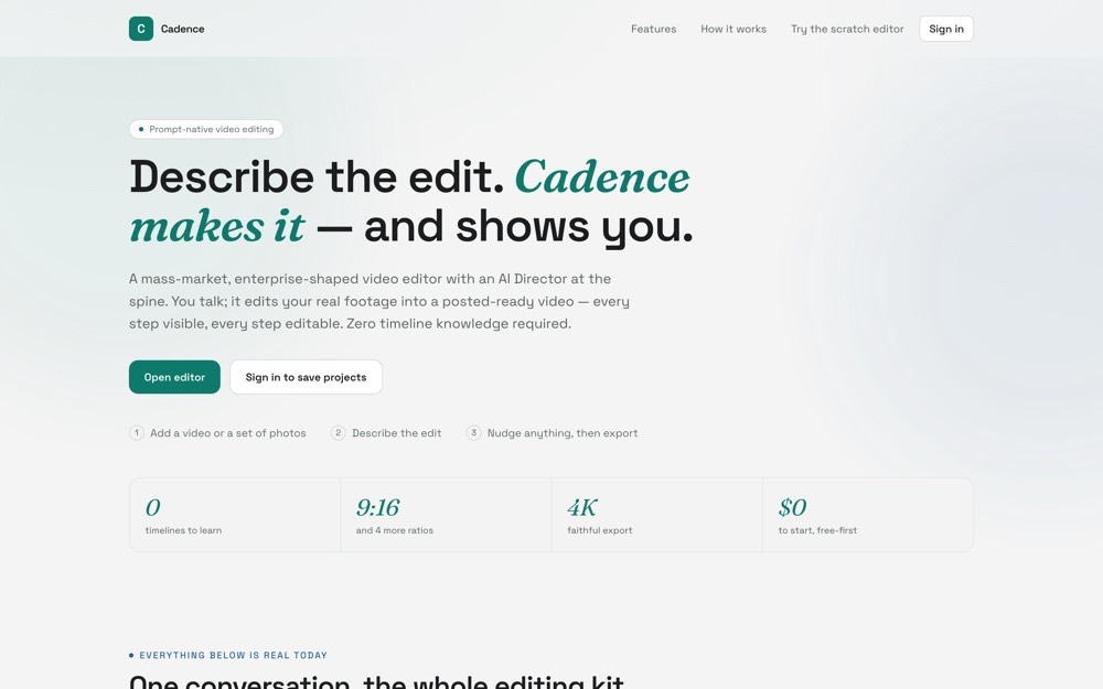 Cadence — AI video project